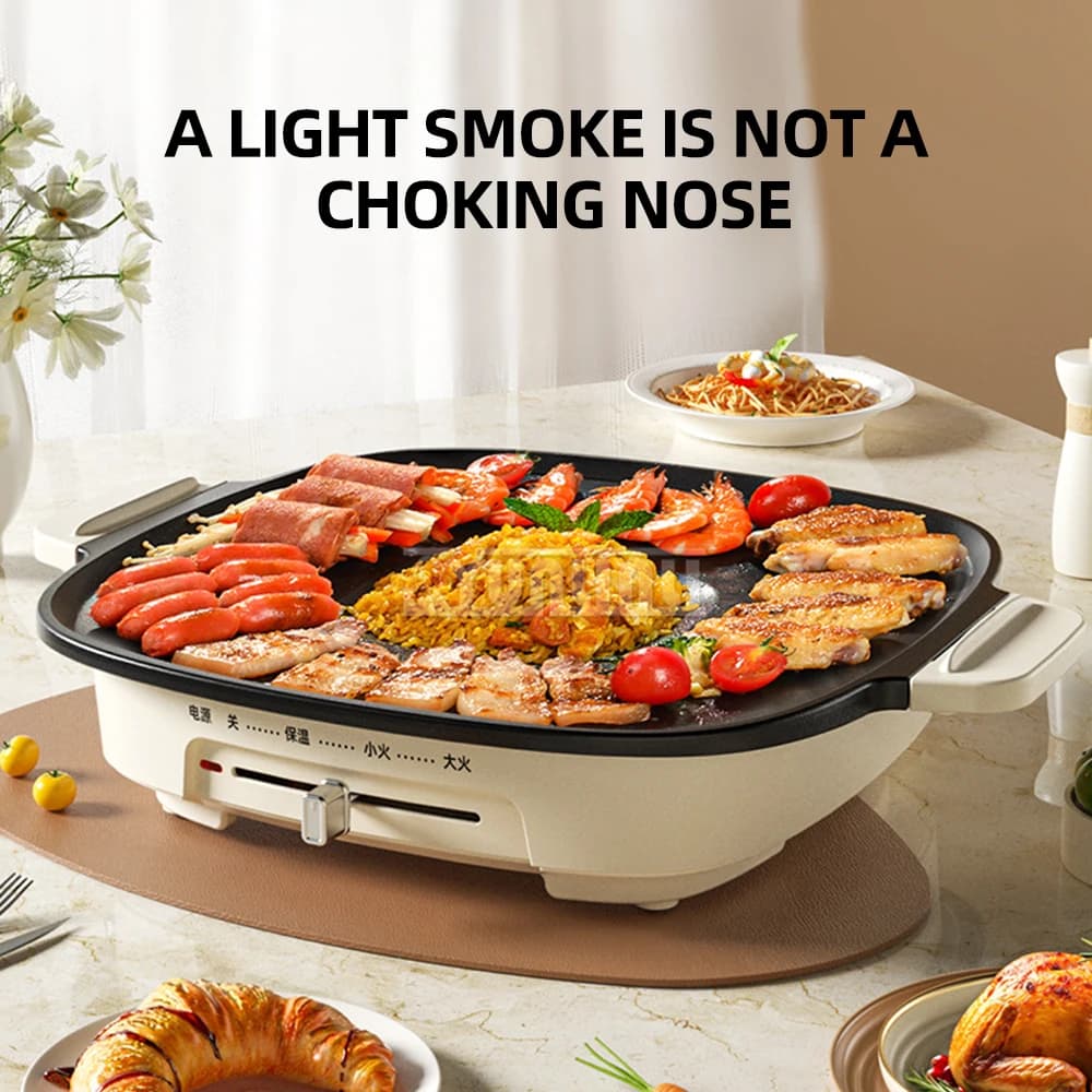 Grill for domestic use Barbecue machine Portable pan for barbecue Electrique Pour Maison Parrillas Electricas Para Interiores