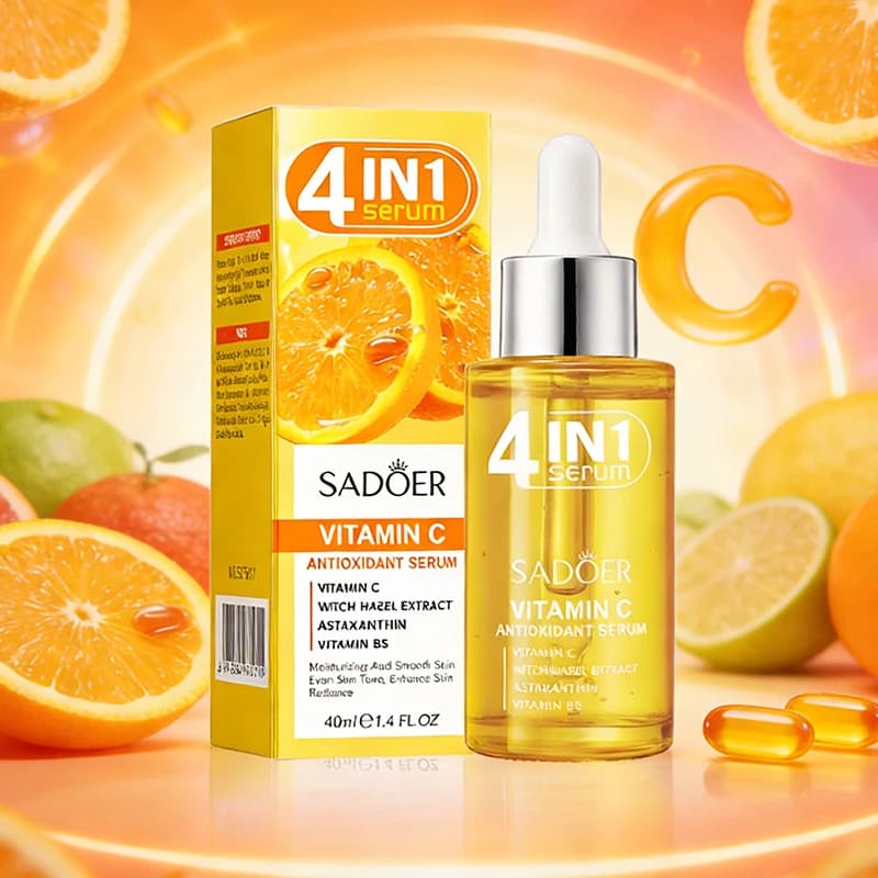 SADOER Siero Viso 4in1 to Vitamin C, Whitening, Hydrating, Anti-Wheel, Anti-Age, Skin Care Essence