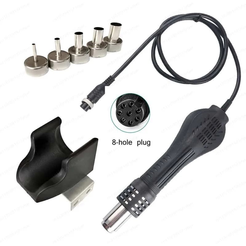 NUOVO Elemento Riscaldante a Tubo Lungo in Acciaio Tipo Ventilatore con Ugello per Stazione di Rilavorazione 898 853D 862D+