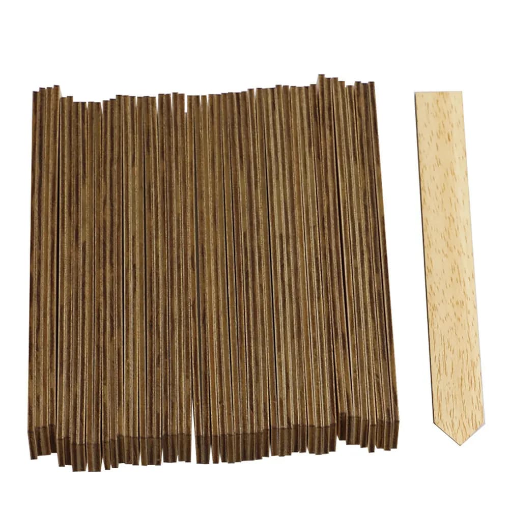 50Pcs Premium Reusable Wooden Plant Labels for Garden Greenhouse Potted Flowers Vegetables Nursery Stock Double-Sided Writable