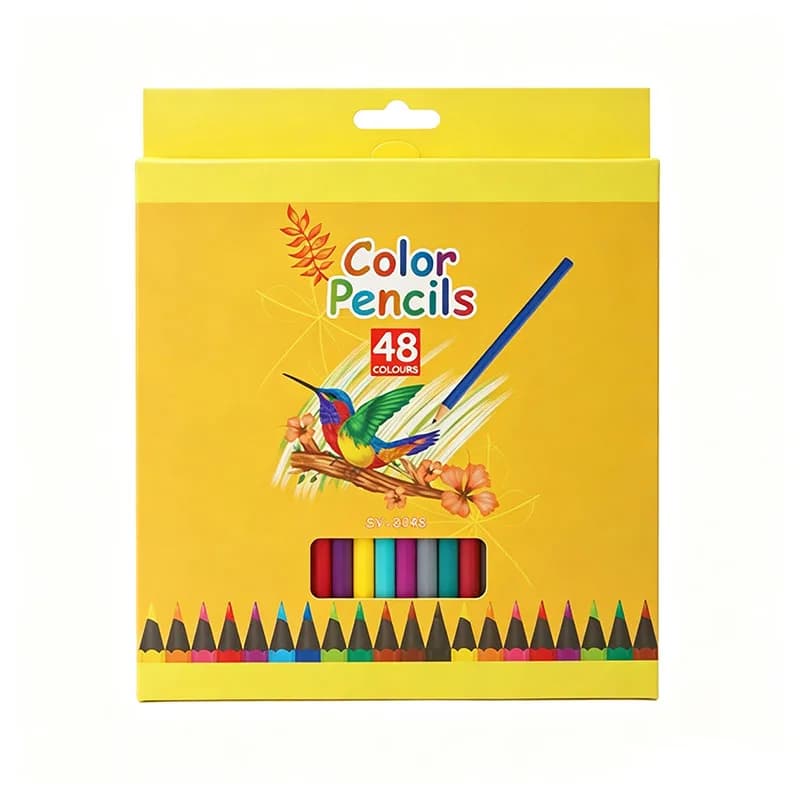 2 Pack Colored Pencils Set, 24/36/48 Count Drawing Pencils, Back to School Stationery for Kids Boys Girls Students