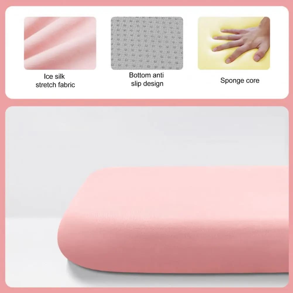 Non Slip Chair Seat Pad for Dining Chair Ice Silk Seat Cushion for Office Chair Breathable Coccyx Pillow Washable for Tailbone