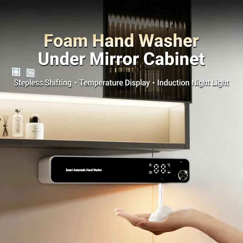 Dispenser Automatico di Sapone 2026 con Display, Luce Notturna, Ricarica USB, per Bagno e Cucina