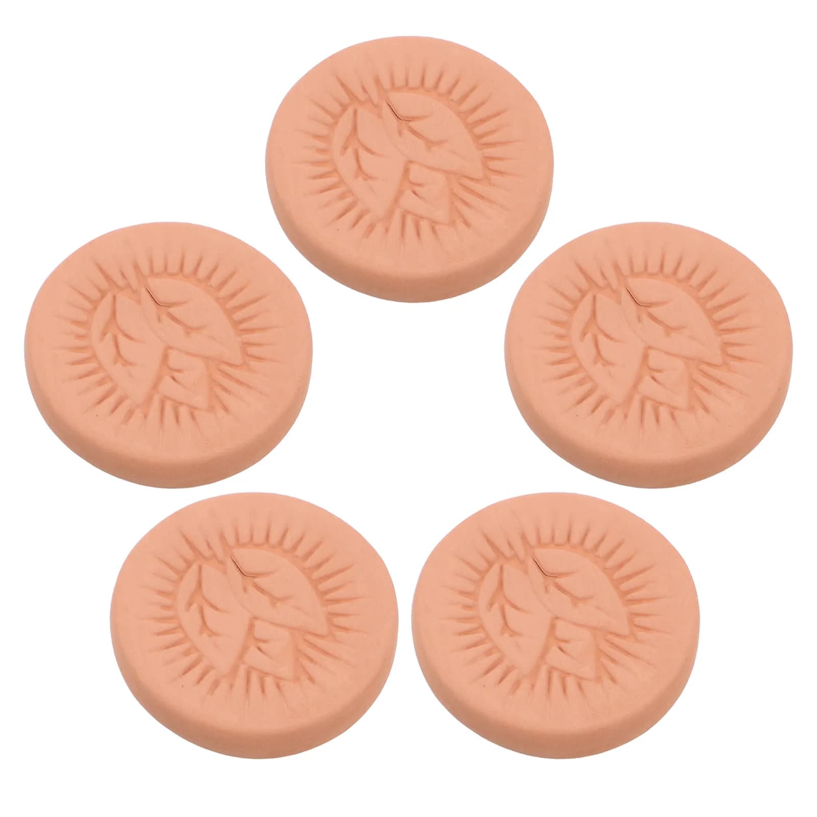 5 Pcs Clay Ceramic Sugar Saver Cookie Stone Cigar Humidification Devices Humidifier Disc