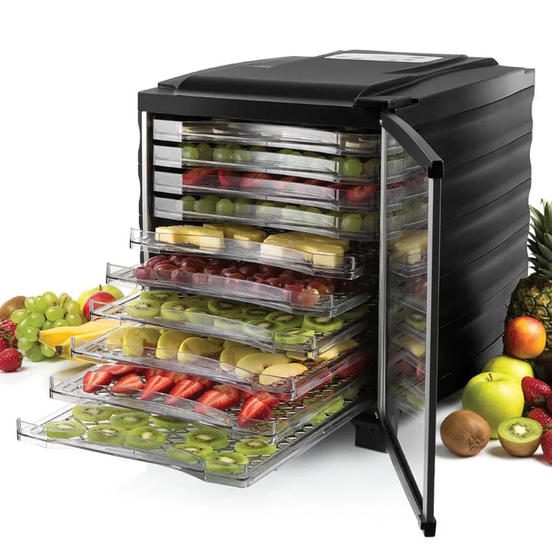 Macchina per frutta secca Disidratatore per verdure domestiche Essiccatore ad aria a dieci strati in acciaio inossidabile