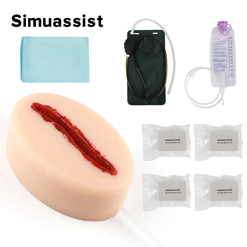 Kit di addestramento per la compattazione di ferite laceranti, kit di formazione per l'interrompimento del sangue, kit per il controllo delle emorragie per l'addestramento al primo soccorso