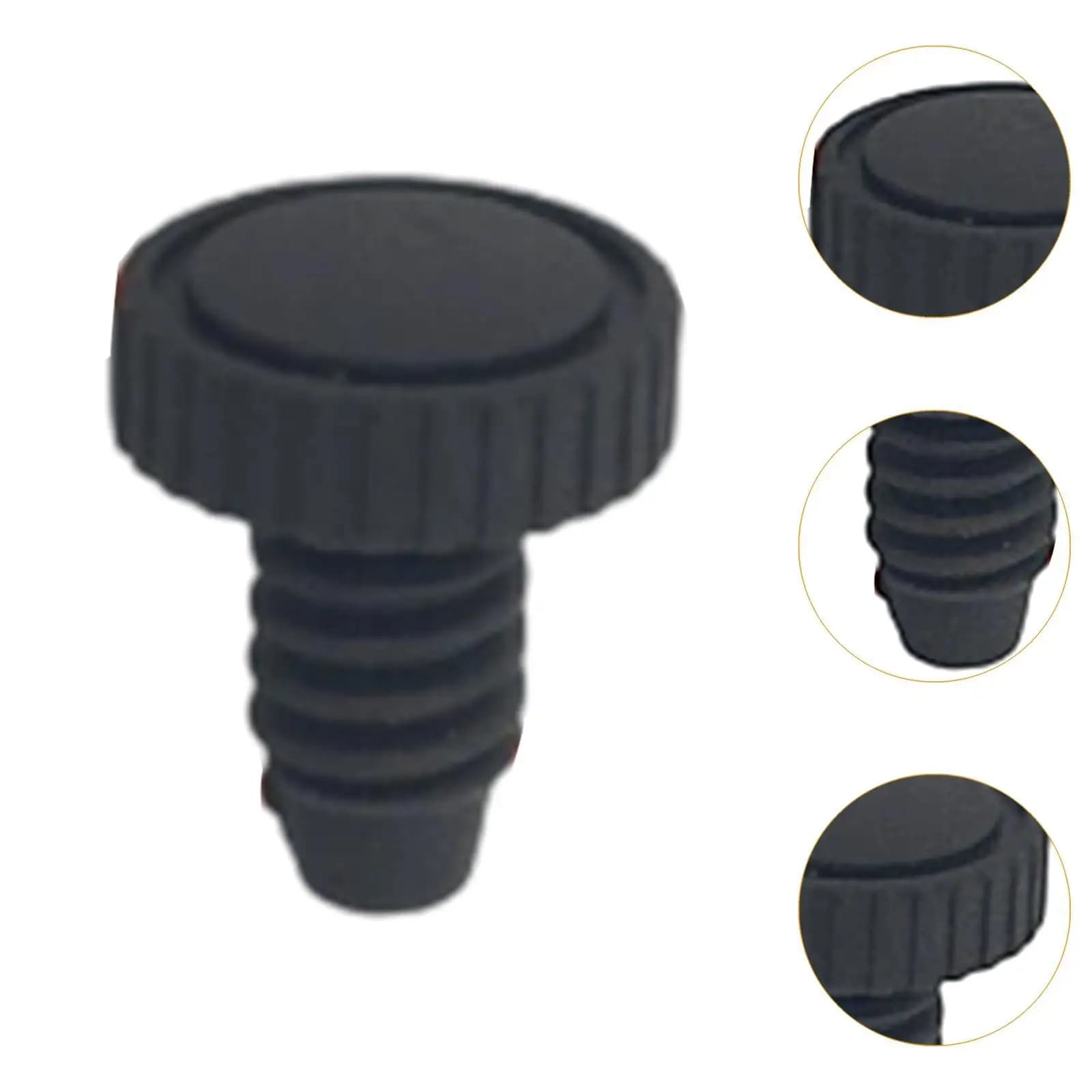 Pool Cue Butt Bumper Screw on Bottom Protector Soft Round Teeth Pad Billiard Accessories for Daily Practice