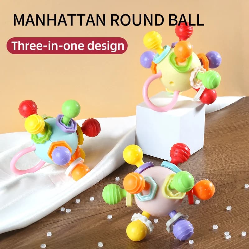 Morbida Handheld Ball Toy for Kids Xingdun Ball Birthday Gift for Children 0-3 Years