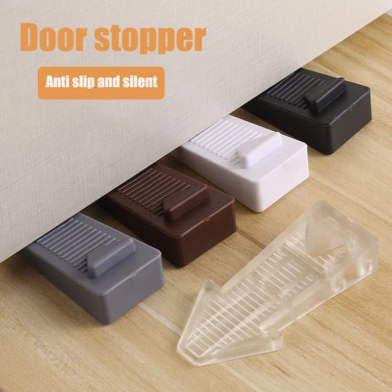 Protezioni da parete fermaporta nuovo supporto da pavimento anticollisione in Silicone nascosto antiscivolo fermaporta camera da letto