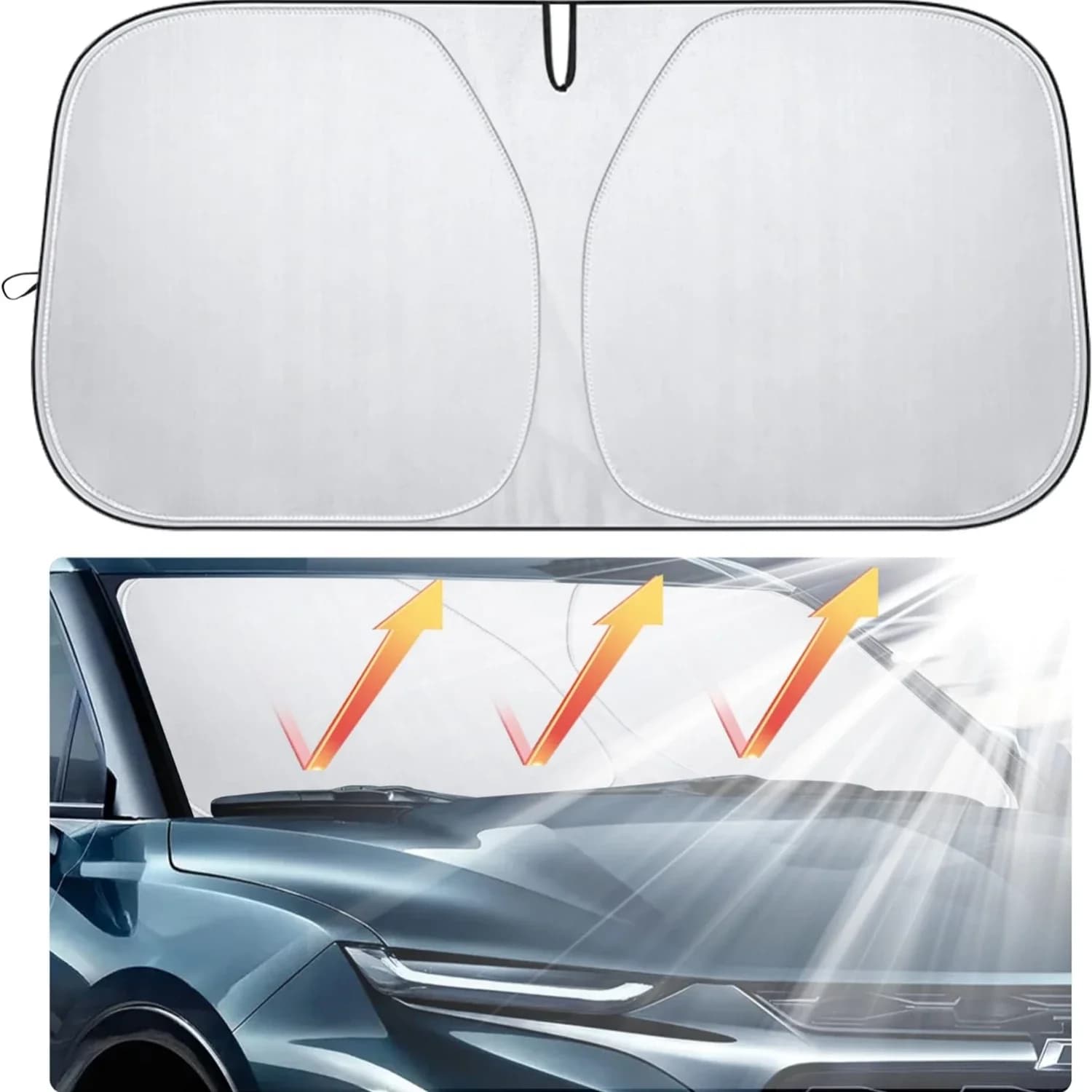 Parasole per Parabrezza Auto per Citroen Picasso - Protezione da Neve e Gelo Invernale, Blocco UV Estivo, Accessorio Auto Pieghevole