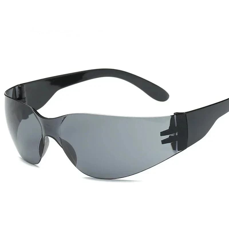 2pcsNew Cycling Sunglasses Outdoor Sports Cycling Glasses Windproof Goggles Unisex Goggles Rimless Sport UV400 Riding
