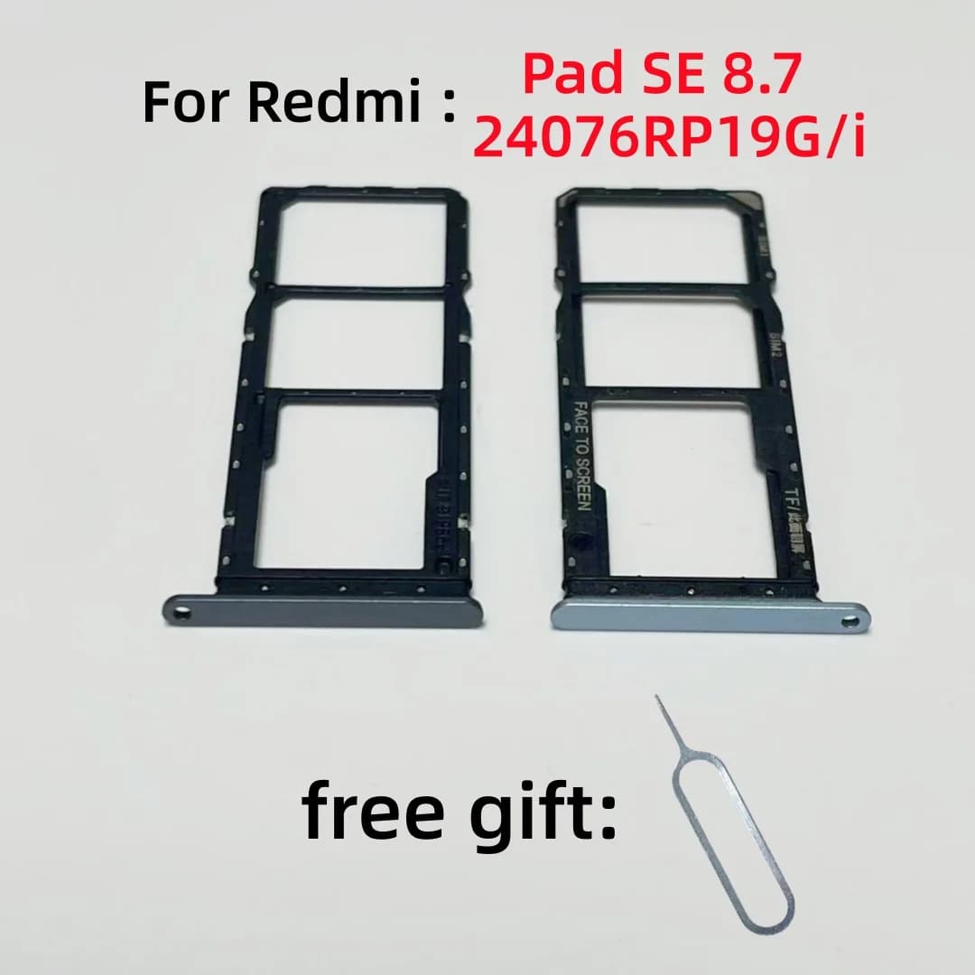 SIM Card SD Card Tray chip slot drawer card Holder For Redmi Pad SE 8.7 inch drawer chip PadSE 8.7 24076RP19G 24076RP19I tray