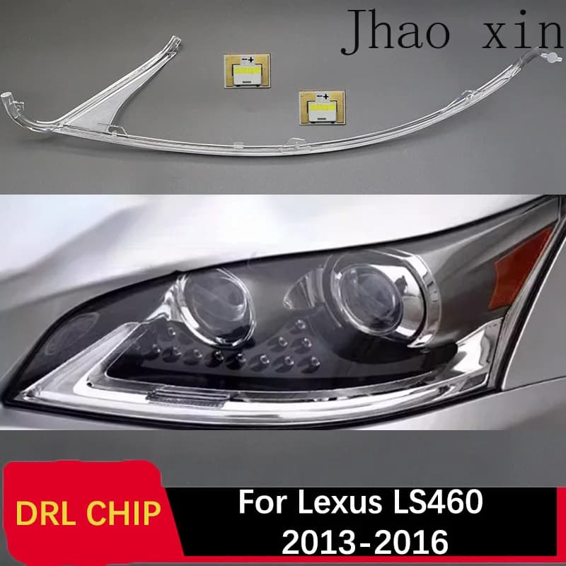 Lamp Tube White Light for Lexus LS460 Angel Eyes 2013-2016 Car Headlight DRL CHIP Light Guide Strip Circuit Board Ballast Module