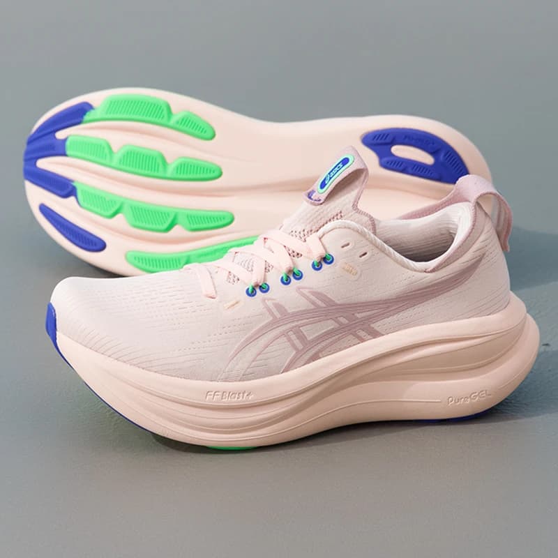 Scarpe Sportive da Donna Asics Gel-Nimbus 28, per Fitness e Allenamento, Ammortizzanti, Resistenti all'Usura, Traspiranti, Modello 1012B899-700