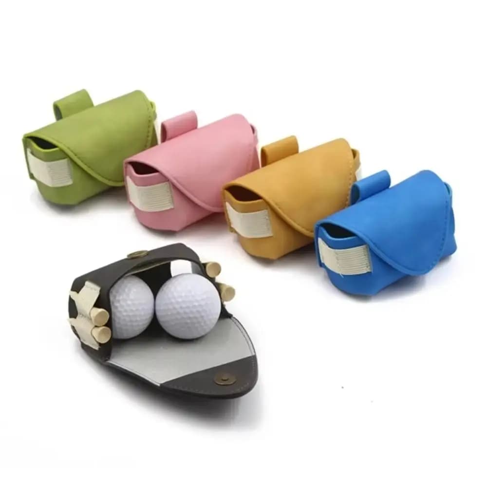 Borsa da Golf con Chiusura Magnetica, Impermeabile, Mini Marsupio Porta Palline, Custodia per 2 Palline, Contenitore per Palline da Golf, per Campo da Golf