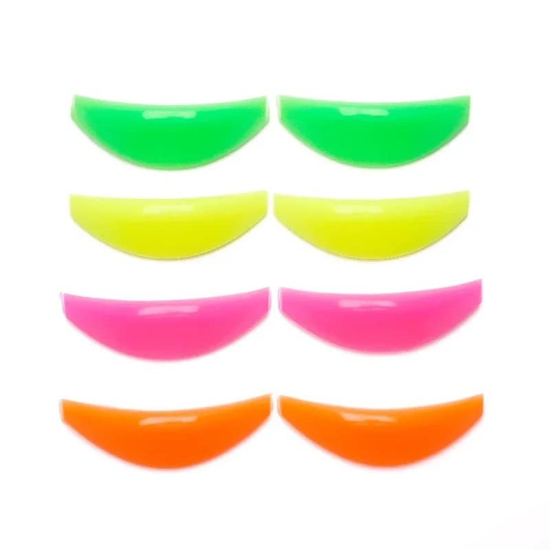 FUNMIX 4 Paia Colored Silicone Eyelashes Perm Pad Recycling Eyelashes Shield Rods 3D Lifting Folder Makeup Application