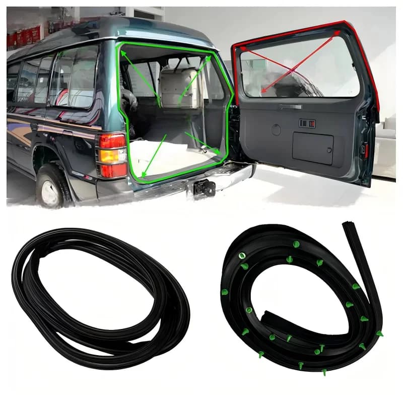 MB669336 MB669334 Tailgate Rubber Weather Seal For Mitsubishi Pajero V31 V32 V33 Montero 1992-1999 Rear Back Door Weatherstrip