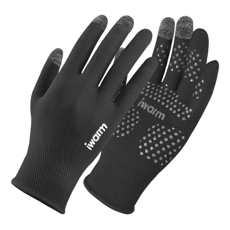 1 paio di guanti con dita intere impermeabili ciclismo sport all'aria aperta corsa moto sci touch screen in pile per uomo donna