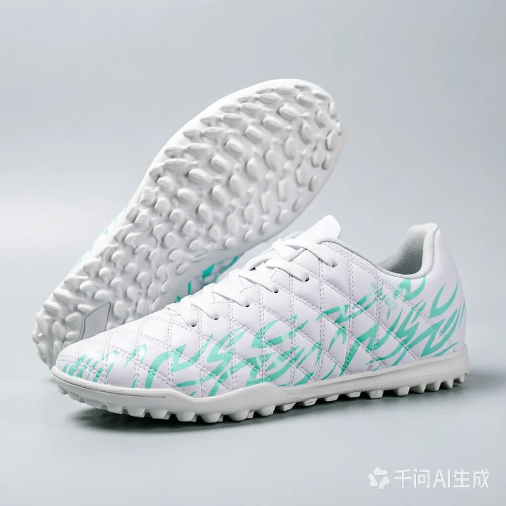 PU Fabric Upper Football boots TF Turf Rubber Outsole Durable Anti Slip for Boys Girls Teenager Outdoor Training