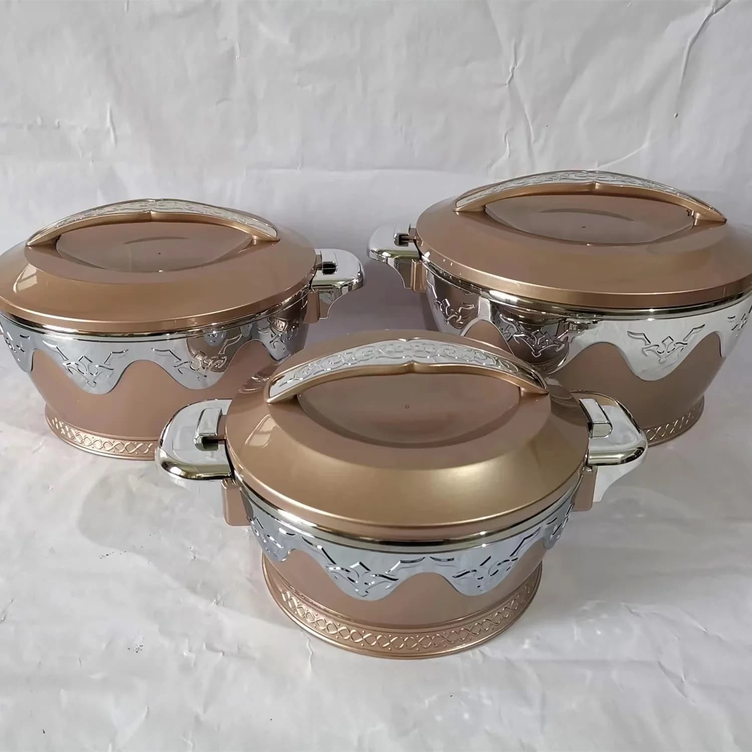 3 pz/set 2.3/4.5/6.5L plastica termica Insualation contenitore per alimenti contenitore per il pranzo scatola per il pranzo matrimonio in plastica Famlily Ramadan Party