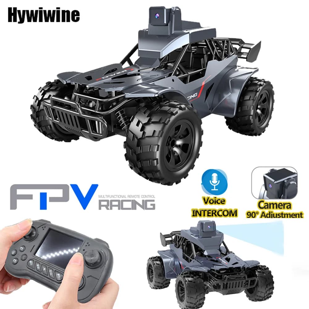 2.4G RC auto elettrica fuoristrada grande ruota ad alta velocità viola telecomando camion ragazze giocattoli per bambini