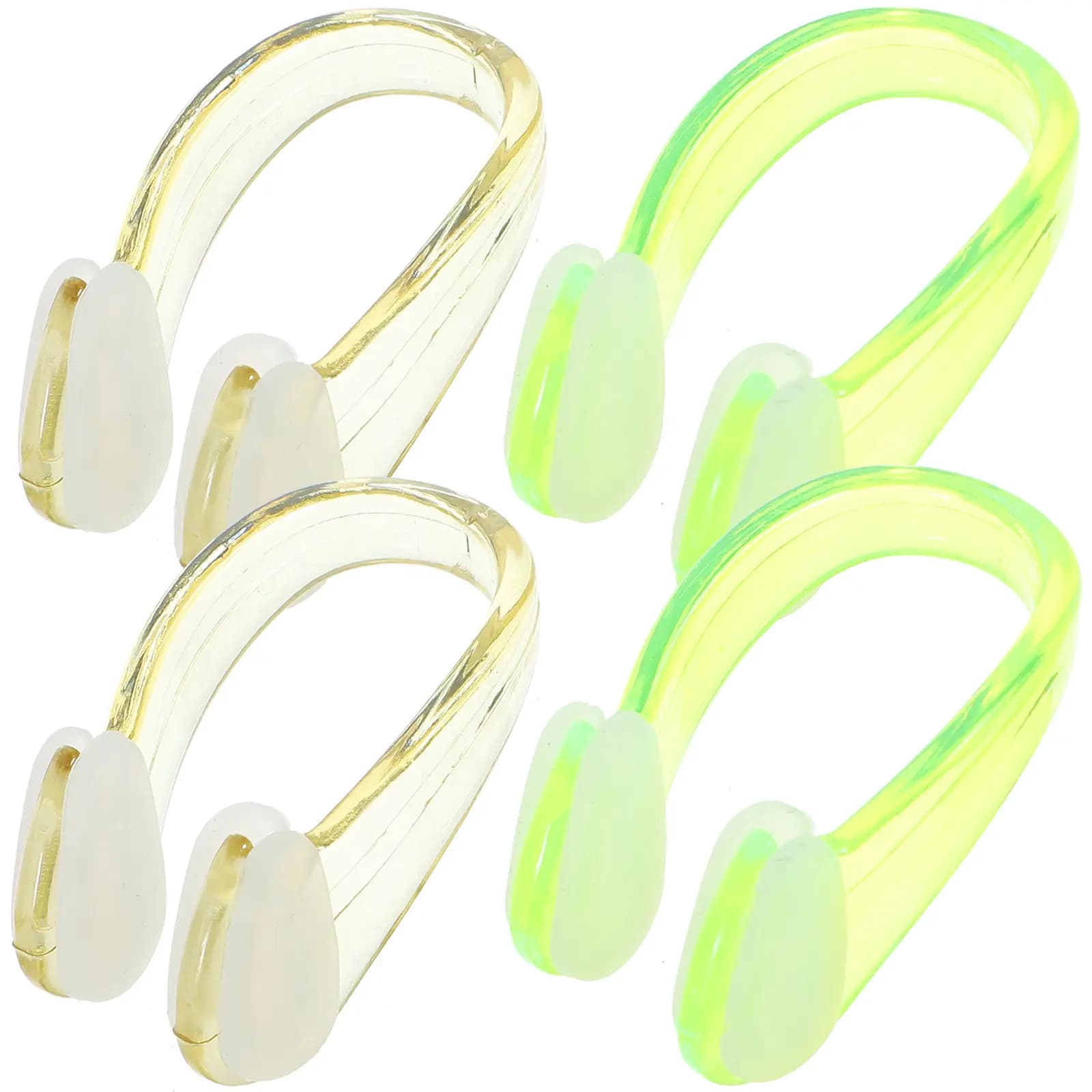 4 Pcs Nose Plug for Swimming Clips Swimmers Adult Plugs Silicone Holder Goggles