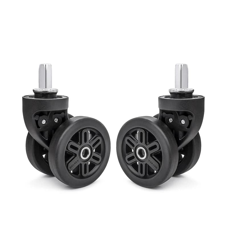 Delsey W223 Ambassador Luggage Wheels Four Rhombus Detachable Silent Glides for Travel Suitcase Bag Accessories