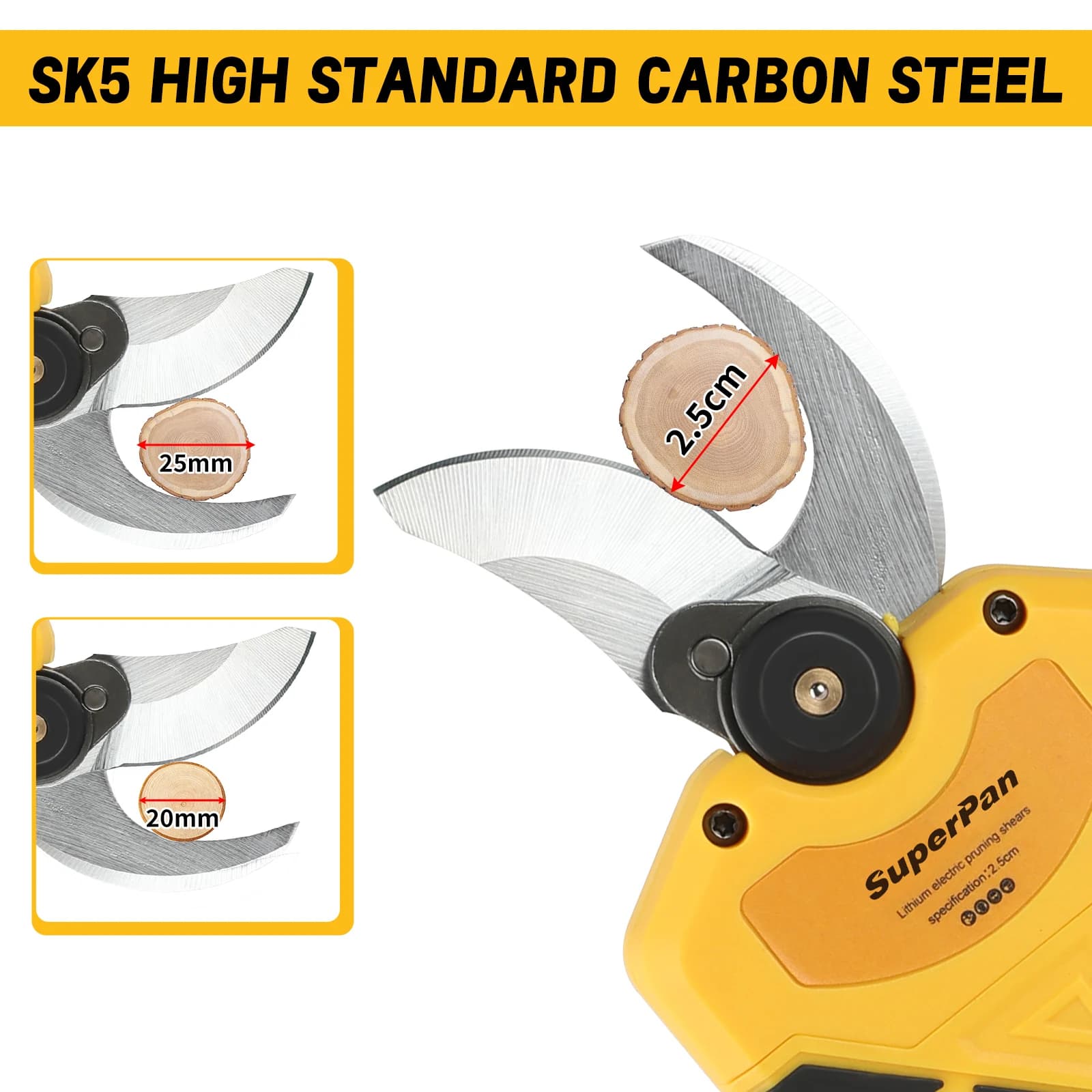 New Wireless Power Scissors Superpan 18V Brushless 2026: The Ideal Tool for a Powerless Strength and Precise of Fruit Trees and Coppers
