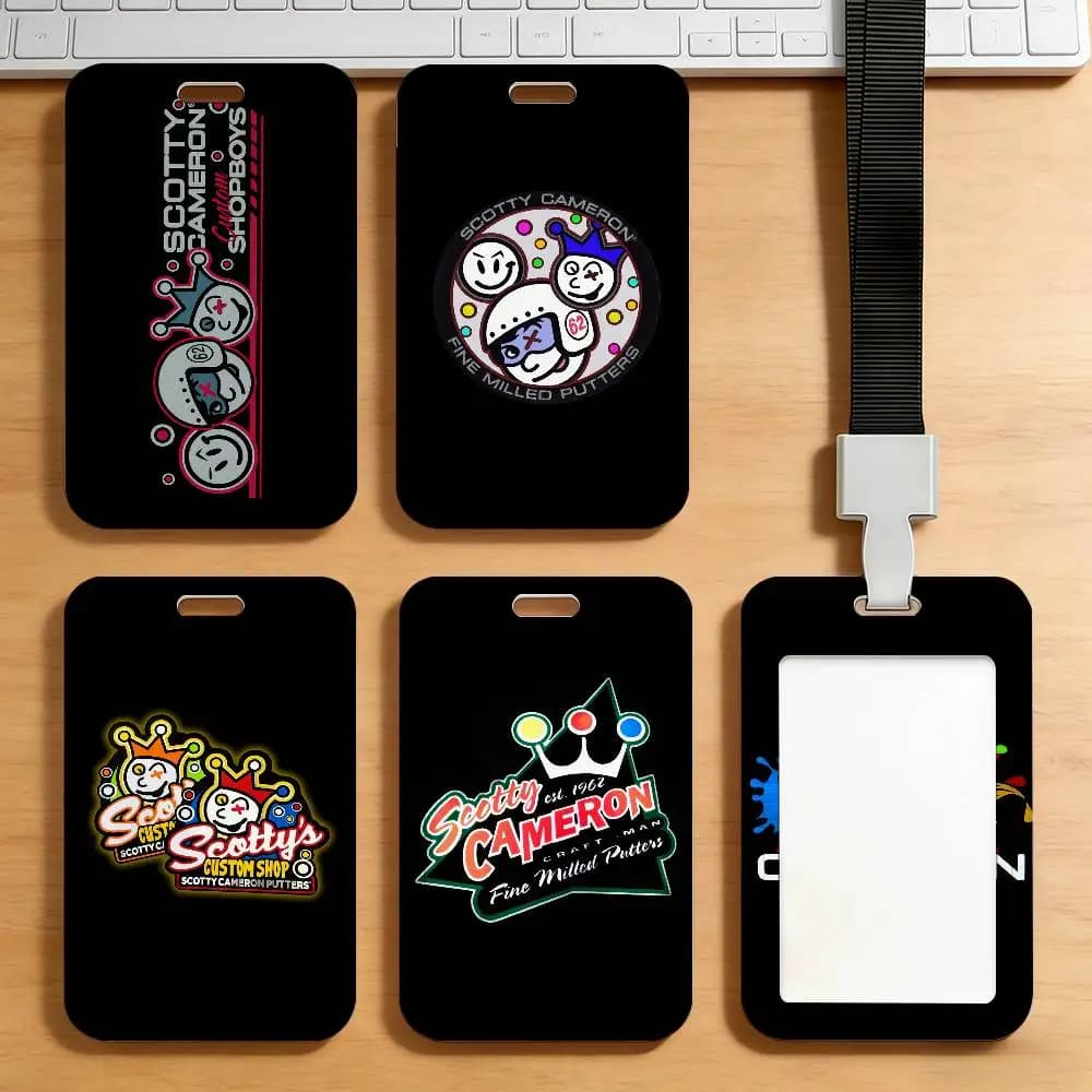 Fashion S-Scotty-Y Logo C-CameronS Card Holder Student Campus Meal Cards Public Transport Subway Cardcase