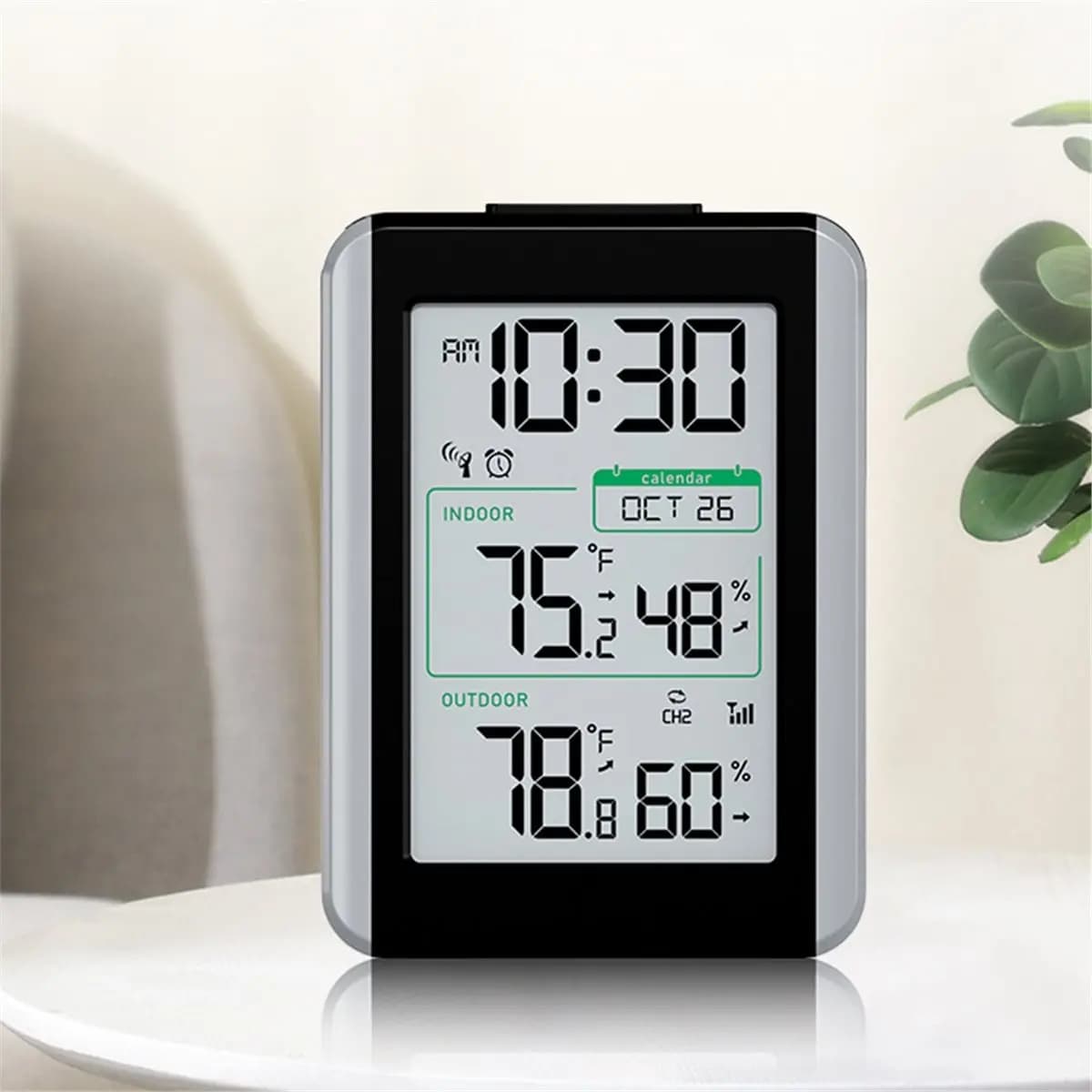 A32I Digital Thermometer Weather Station RF Sensor Weather Clock Electronic Temperature Humidity Gauge Meter Monitor