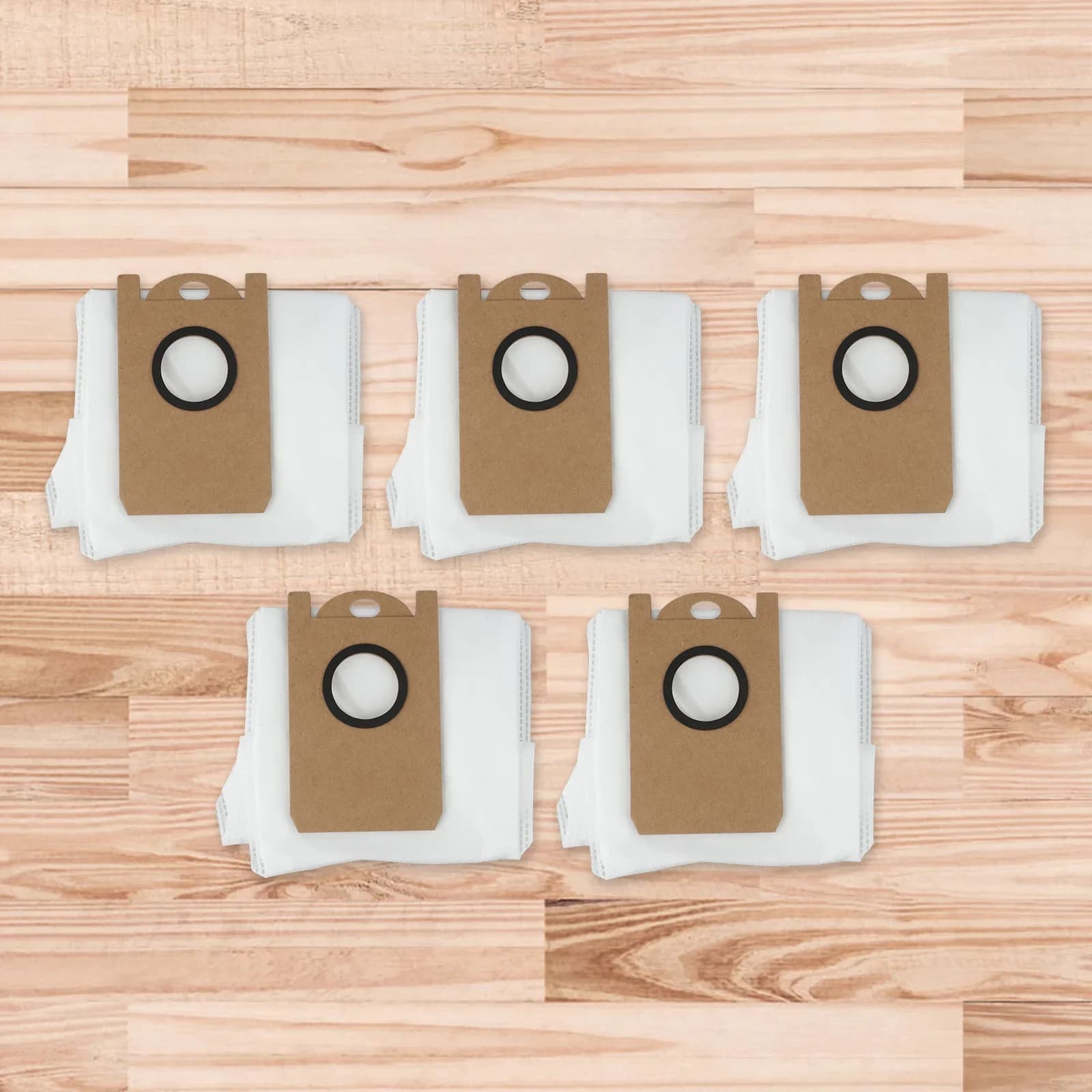 5Pcs White Non-woven Dust Bags For Kogan For SmarterHome LX16 Pro Ultra Robot Vacuum Cleaner Replacement Parts Accessories