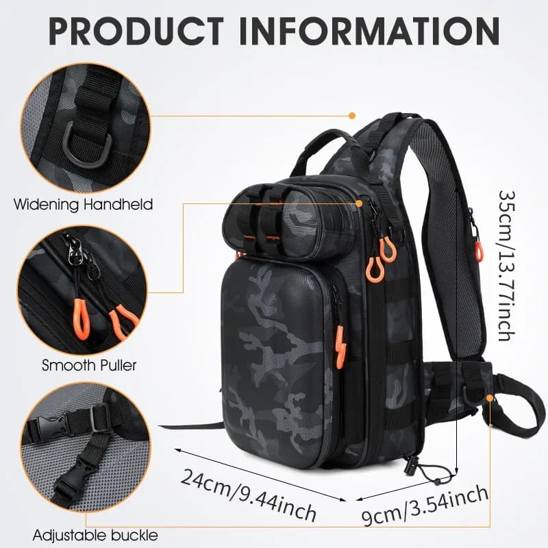 Fishing Backpack Lure tackle Bag for Men Women Outdoor Sports Cycling Shoulder Bag Waterproof Fishing Gear Accessories