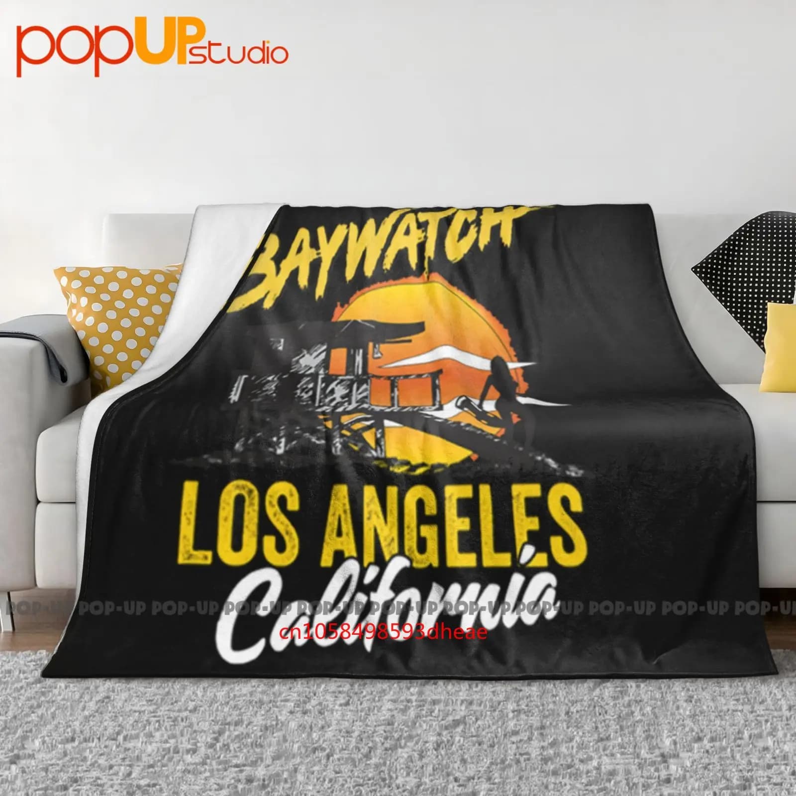 Baywatch anni '90 Drama Beach Patrol Salvavita Los Angeles Coperta ultra morbida Trapunta Copridivano invernale Copriletto