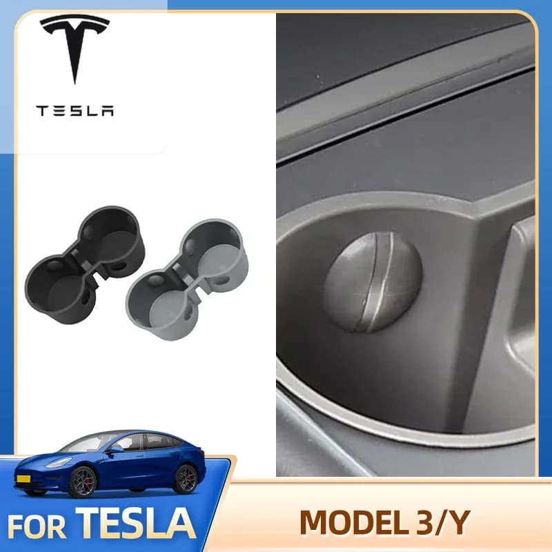 Per Tesla Model Y Model 3 Highland Portabicchieri di controllo centrale Limitatore di controllo centrale Tazza Pad Modifica auto Acc Adesivo per auto