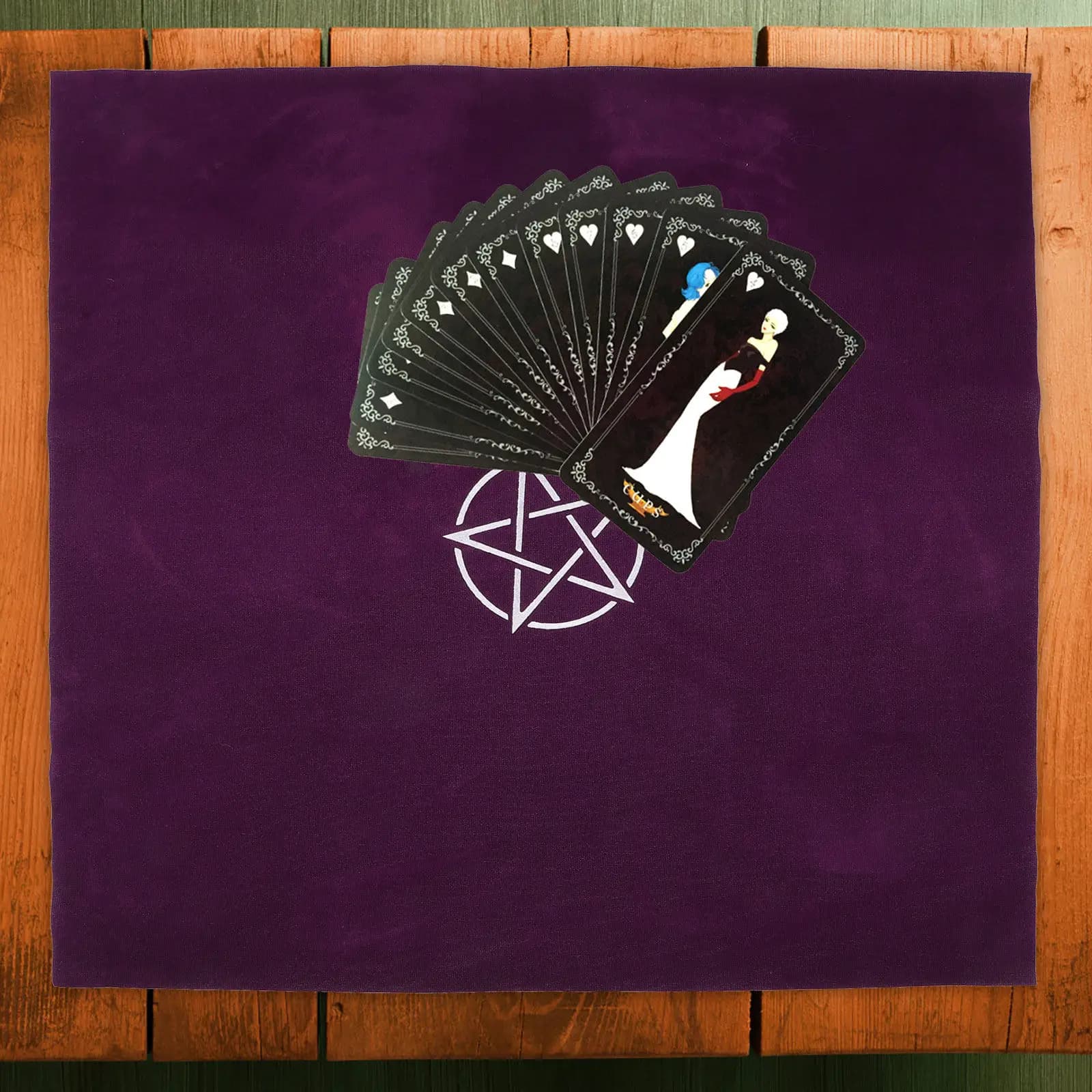 Set di Tovaglie per Gioco dei Tarocchi, Materiale Premium, Lavorazione Raffinata, Creazione di Atmosfera Misteriosa, Accessorio per Tavolo