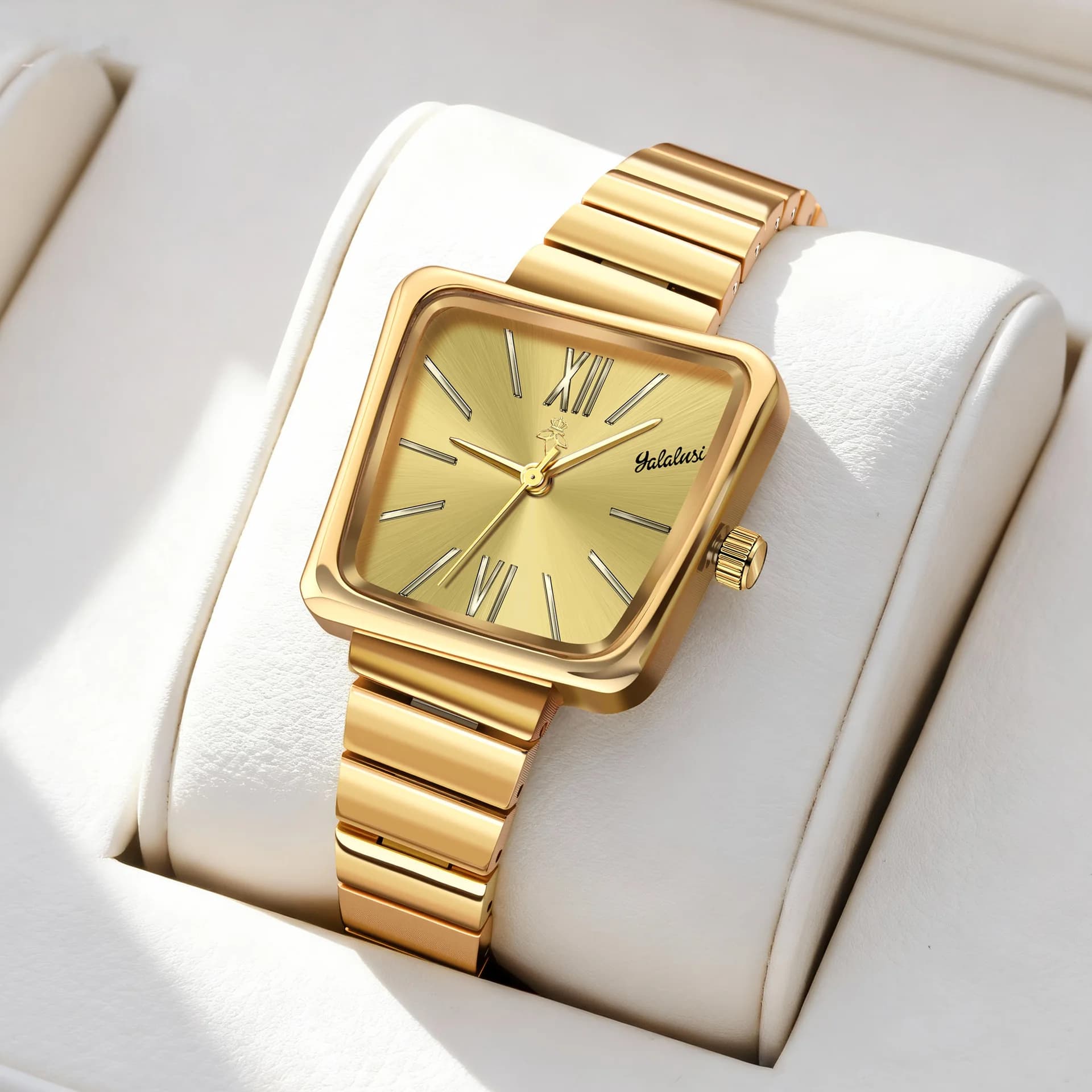 Nuovo orologio quadrato di lusso, orologio da polso da donna Orologio al quarzo semplice ed elegante Orologio selezionato di fascia alta, regalo perfetto per le donne.