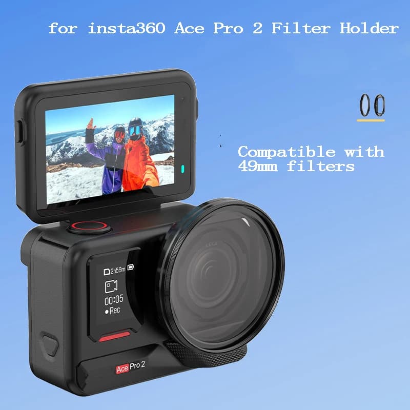Insta360 Ace Pro 2 Bracket Metal Protective Frame Compatible with 49 mm Filter Accessories