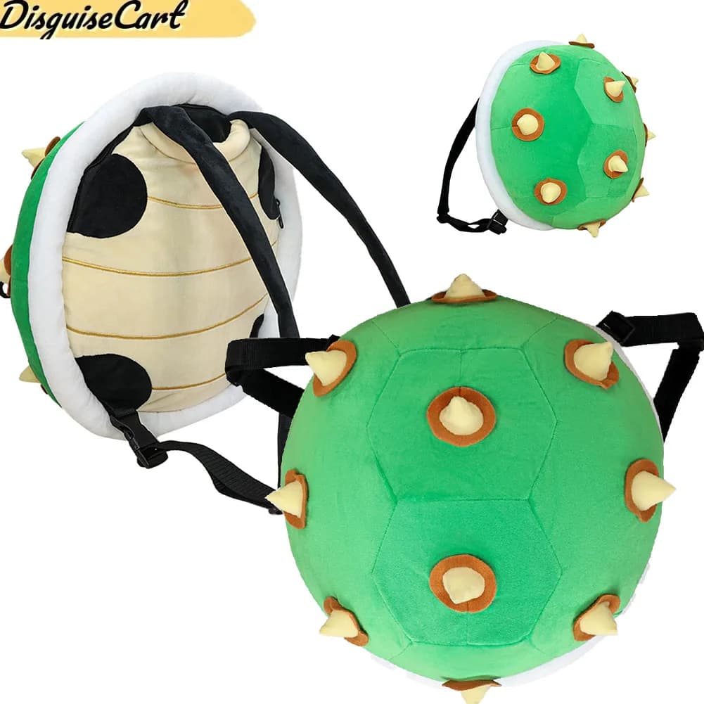 Zaino Tartaruga Bowser Cartoon Cosplay Jr. Borsa Fantasia per Uomo Donna, Accessori Costume per Giochi di Ruolo, Regalo Halloween Carnevale