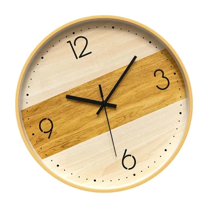 E8BD Silent watches without ticking Decorative watch Battery wall clock for home