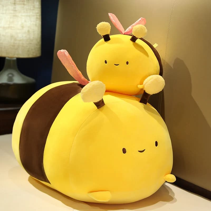 Cuscini di peluche di api Kawaii Animali di peluche di peluche Peluche Super morbido che abbraccia la biancheria da letto Dormire Regali di compleanno carini per i bambini