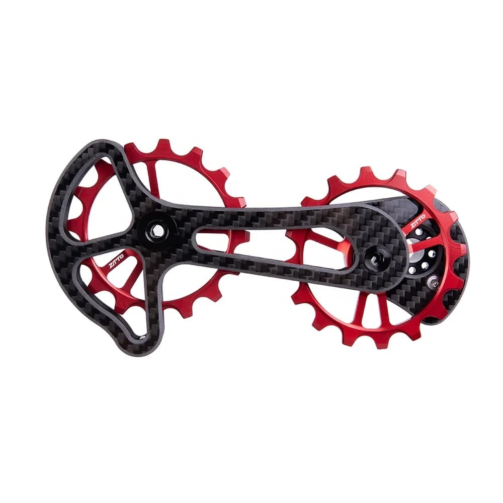 ZTTO 16T Ruota Jockey in ceramica e puleggia inferiore oversize 16T Bici da strada Gabbia deragliatore in fibra di carbonio Parti di biciclette