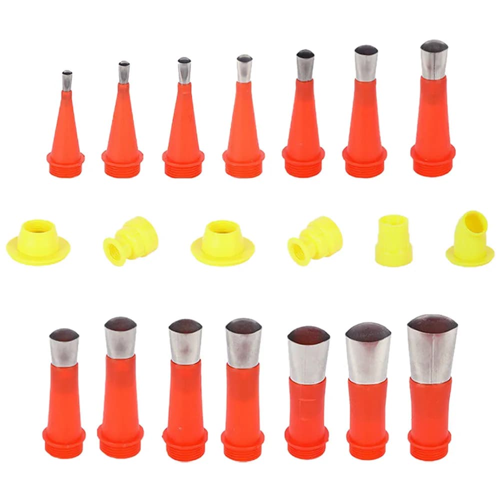 1 set of stainless steel sealing nozzles, home reusable tools kit, kitchen, bathroom, waterproofing, sealing application