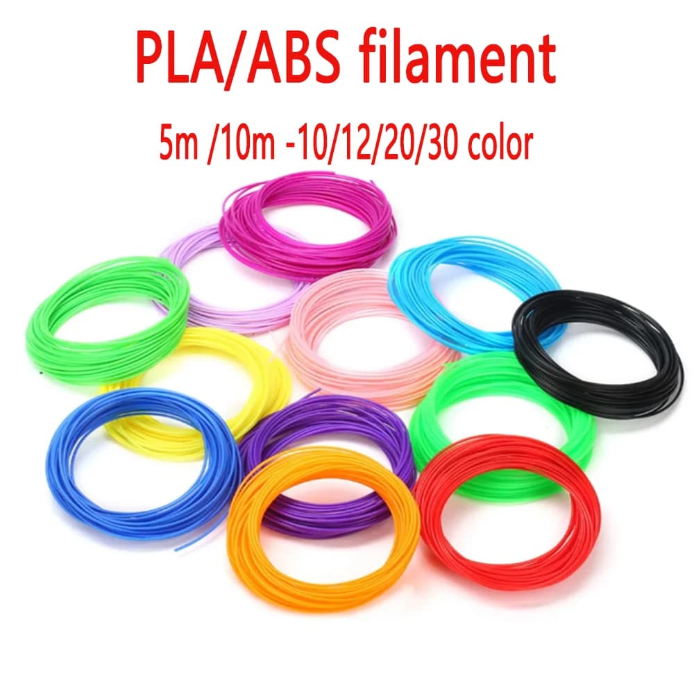 Filament for 3D printing pen from 1,75 mm 5M 10/12/20/30 colours Pla Filament S Materials Printer fillers Plastic consumables