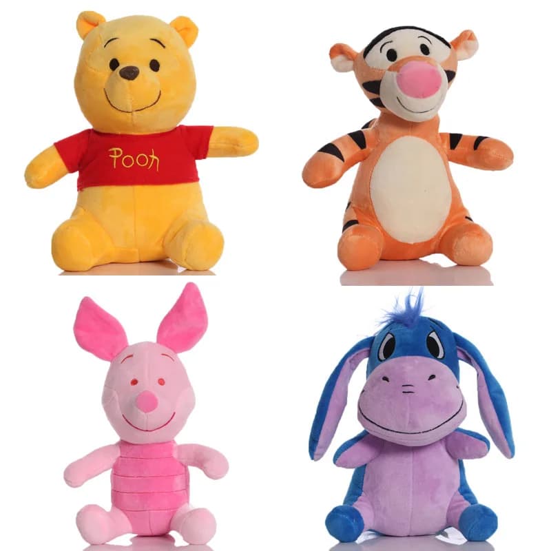 Peluche di Piglet, Tigge, Eeyore, Winnie Pooh, Giocattoli Imbottiti, Regali di Natale e Compleanno per Bambini