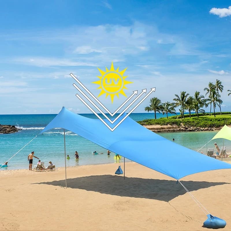 2024 Traveler Beach Tent Lycra canopy for sunshades, sun protection and cooling Outdoor Beach Camping and Fishing Canopy