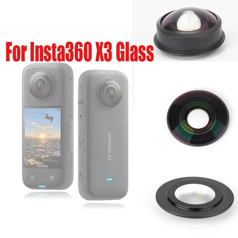 1PCS Glass camera lens for Insta360 X4 Replacement glass lens for Insta 360 X4 Action Camera Repair accessories