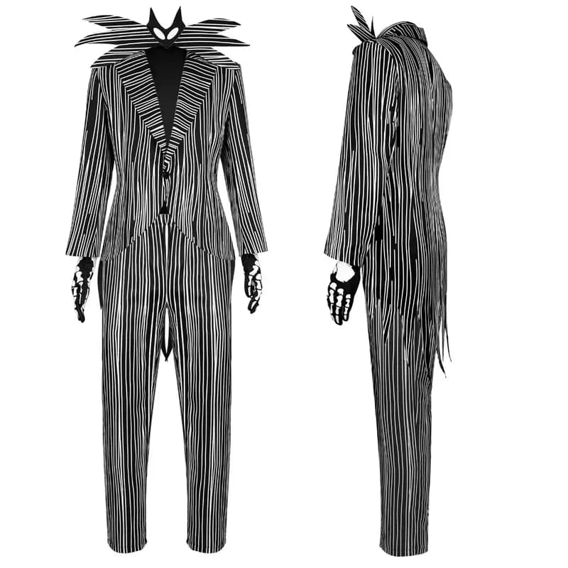 Costume cosplay di Halloween, Horror, Uniforme Listra, Scheletro, Abbigliamento, Festa di Carnevale, Film, Jack, Natw;3'f,6;t.8'
