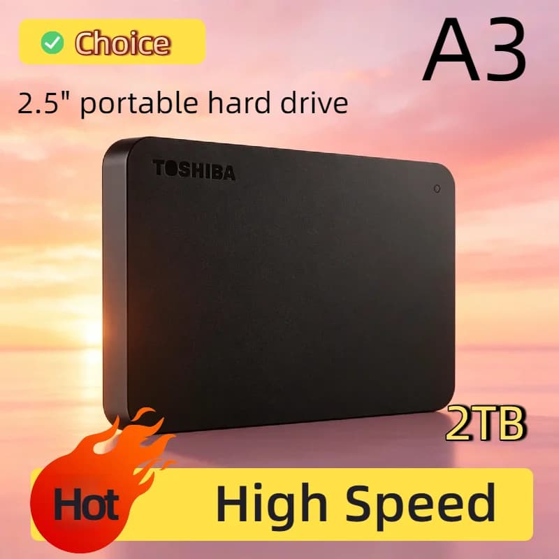 Estensione per OEM Toshiba A3 500GB 1TB 2TB USB3.0 Box Disco Rigido Esterno Portatile da 2,5 Pollici per Facile Backup di Foto