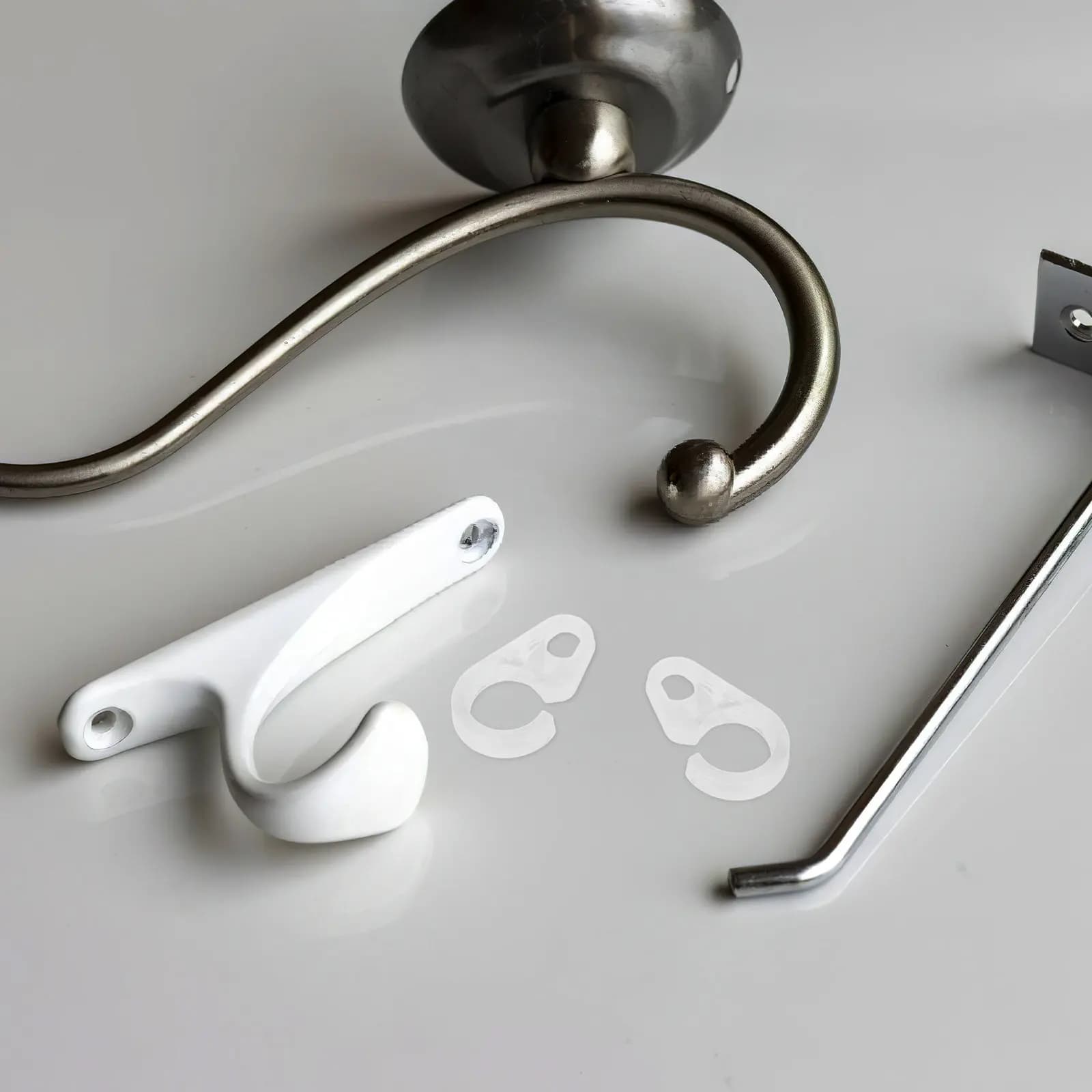 80 Pezzi Ganci Trasparenti in Plastica per Tende, Clip per Tende a Pieghe, Anelli per Appendere Tende da Finestra, Porta, Doccia, Accessori per la Casa