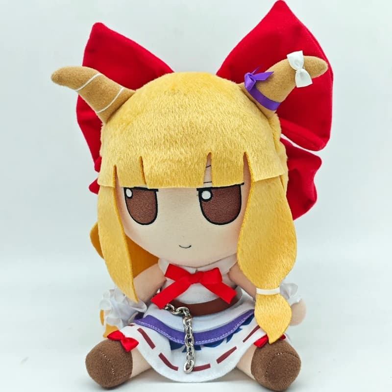 Bambola in cotone morbido da 20 cm, personaggio del gioco anime TouHou Project, Ibuki Suika, Kawaii Fumo, cosplay, fai da te, giocattolo da vestire, statuetta da collezione, regalo.